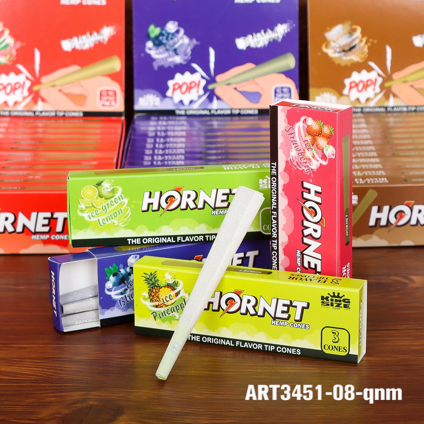 HORNET 110mm white horn tube 110mm 12 small boxes/display box