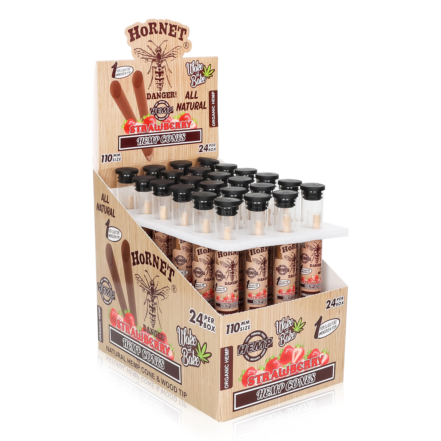 HORNET series 10MM with wood filter chocolate flavor 24 boxes in a box
