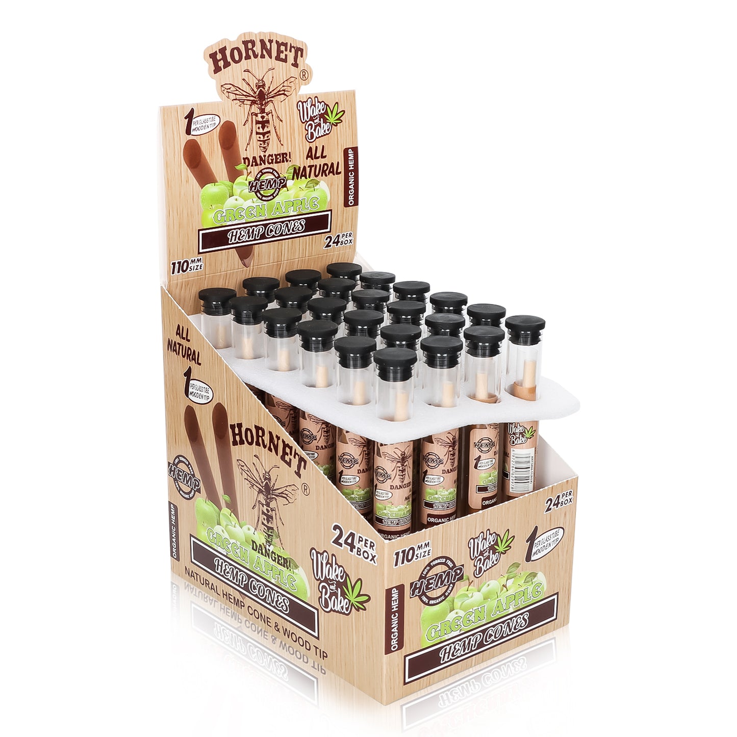 HORNET series 10MM with wood filter chocolate flavor 24 boxes in a box