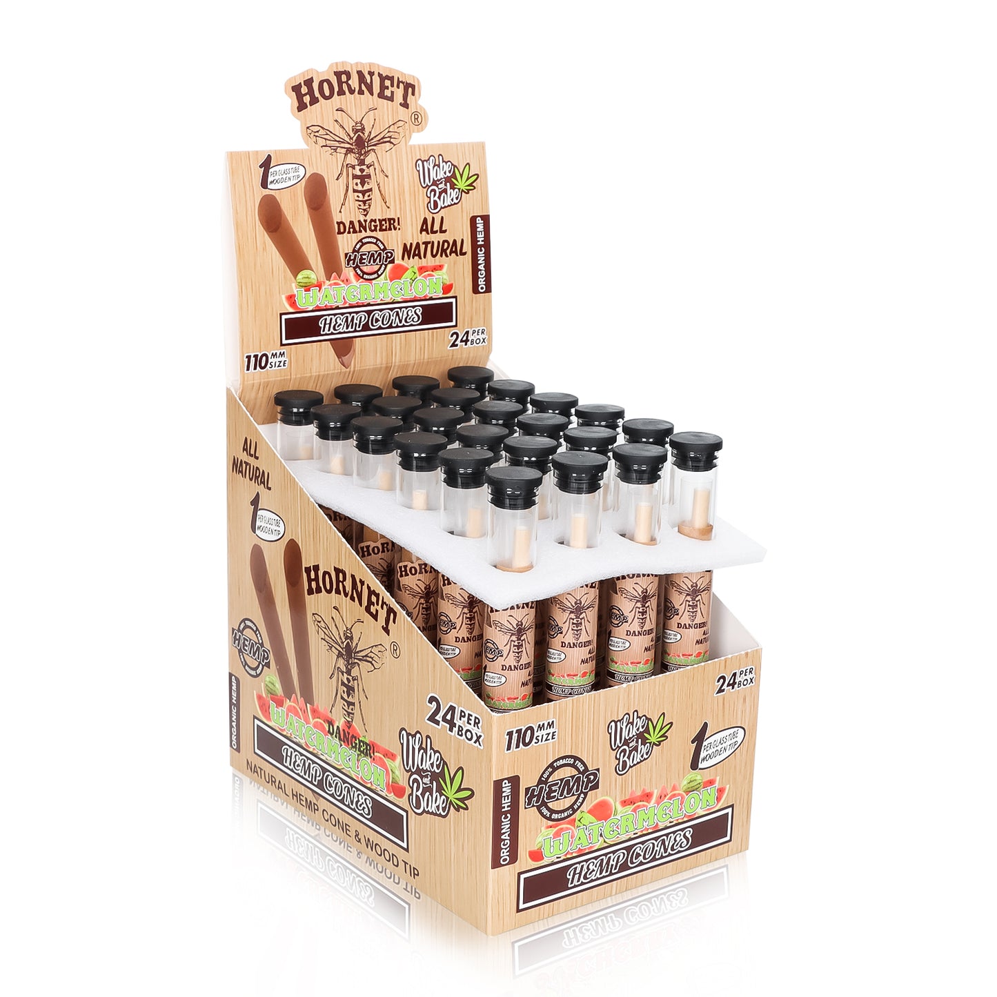 HORNET series 10MM with wood filter chocolate flavor 24 boxes in a box