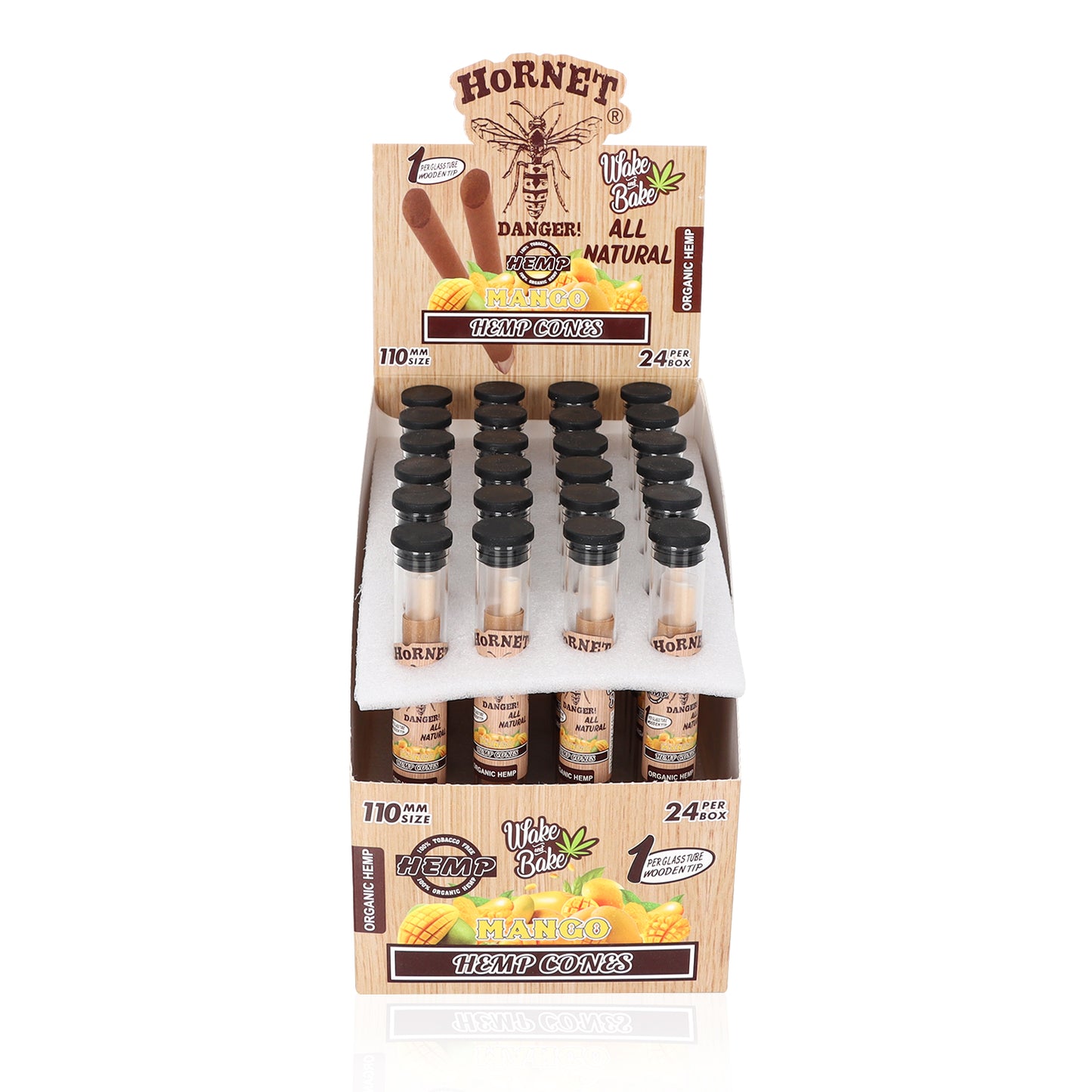 HORNET series 10MM with wood filter banana flavor 24 boxes in a box