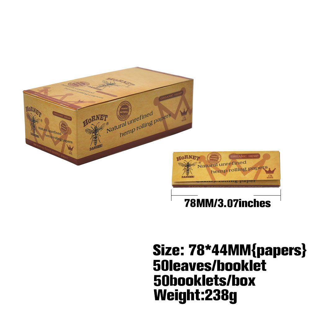 HORNET 78mm single brown transparent roll 50 pieces/card