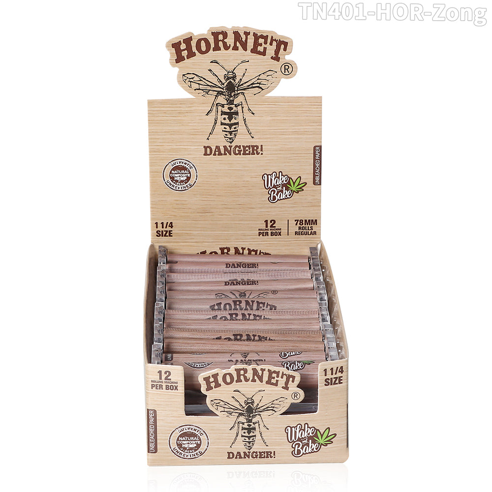 HORNET 78MM acrylic plastic cigarette roller 12 /display box