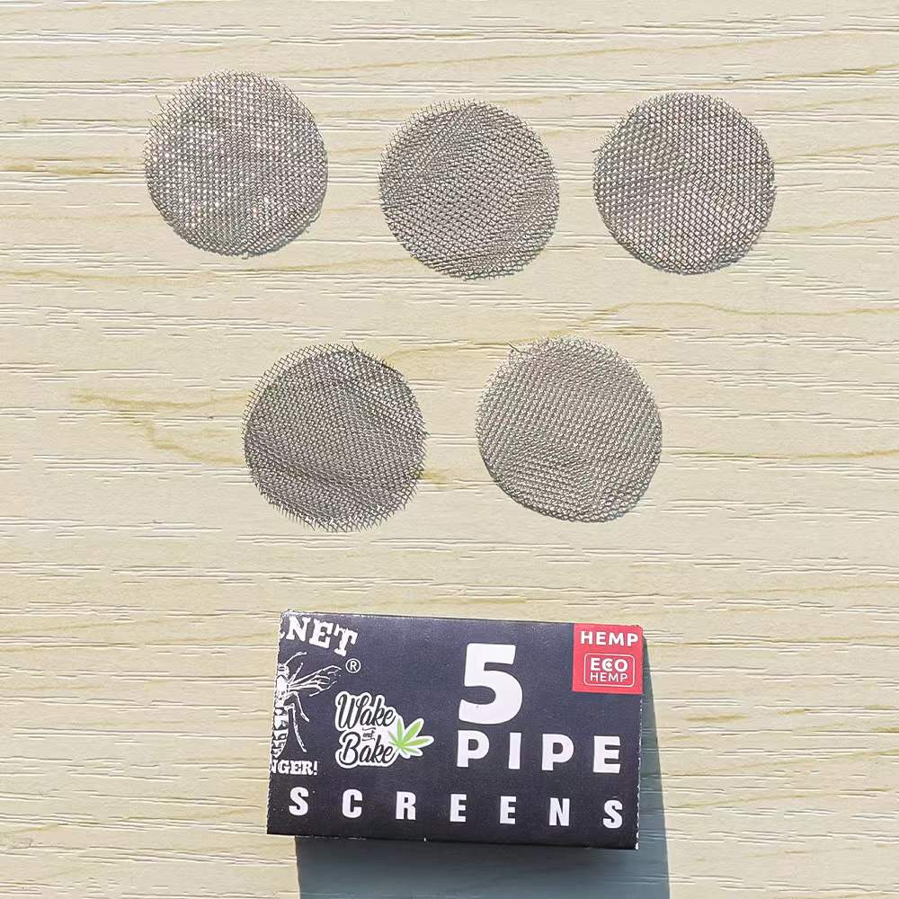 HORNET Stainless Steel Smoking Pipe Screen, 20 mm Pipe Filter Screen, 5 Pipe / Pack 40 Packs / Box