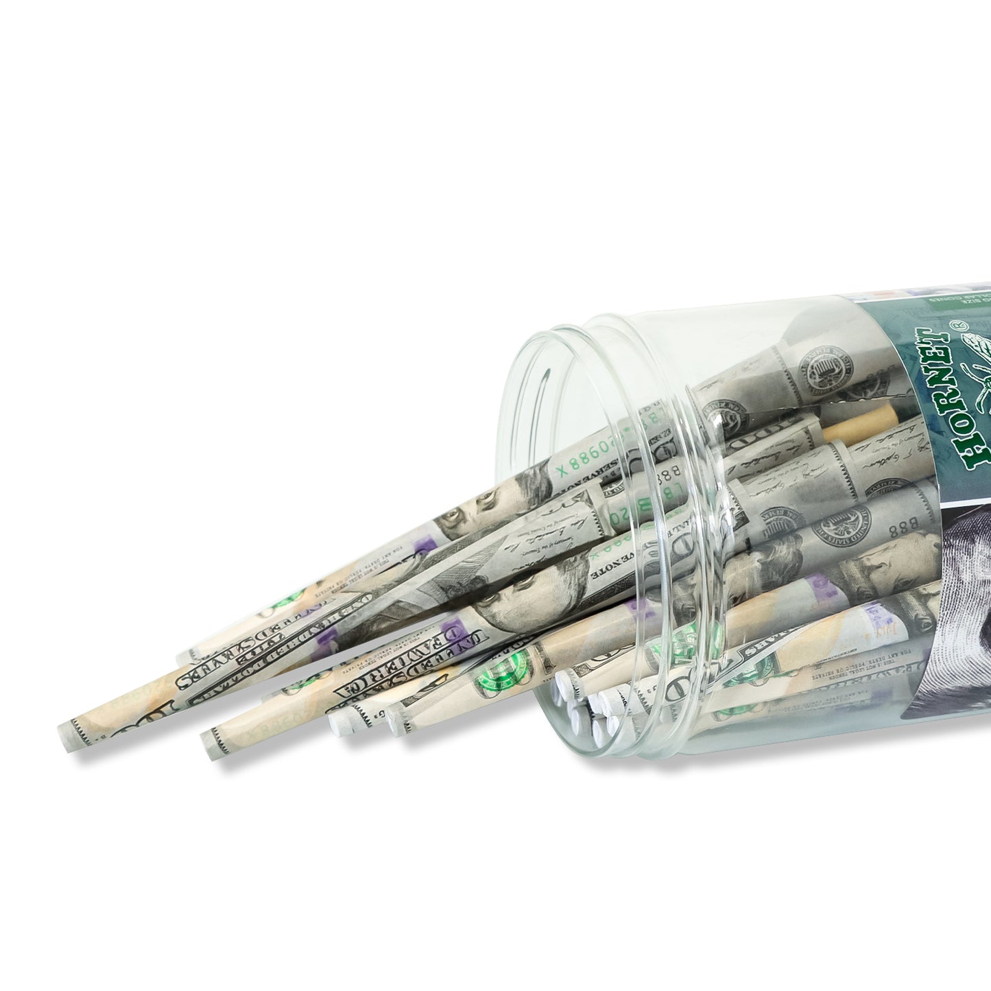 HORNET Dollar Design Pre Rolled Cones, King Size Pre Rolled Rolling Paper With Tips, Slow Burning Rolling Cones, 102 PCS