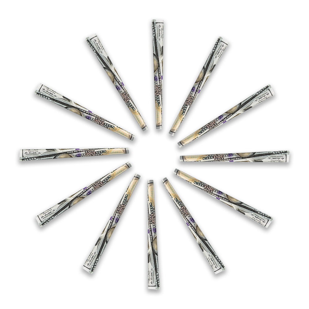 HORNET Dollar Design Pre Rolled Cones, King Size Pre Rolled Rolling Paper With Tips, Slow Burning Rolling Cones, 102 PCS