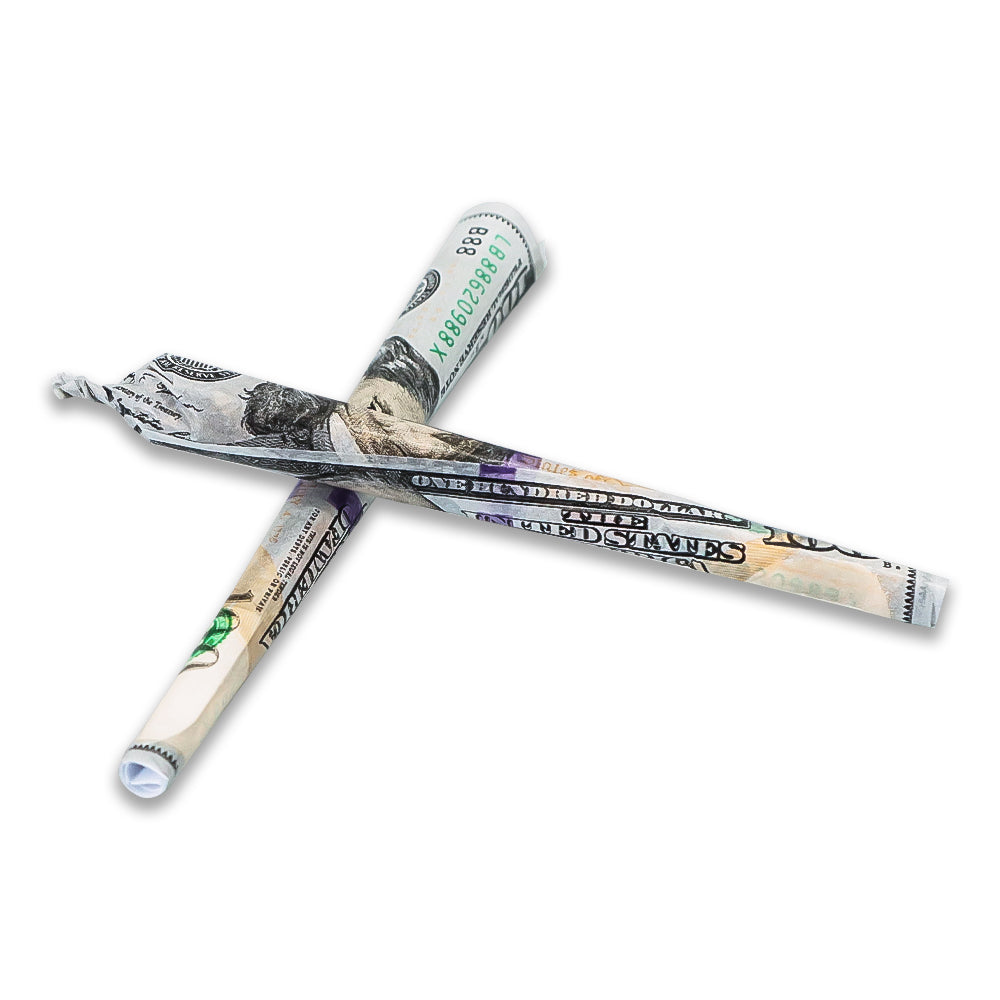 HORNET Dollar Design Pre Rolled Cones, King Size Pre Rolled Rolling Paper With Tips, Slow Burning Rolling Cones, 102 PCS