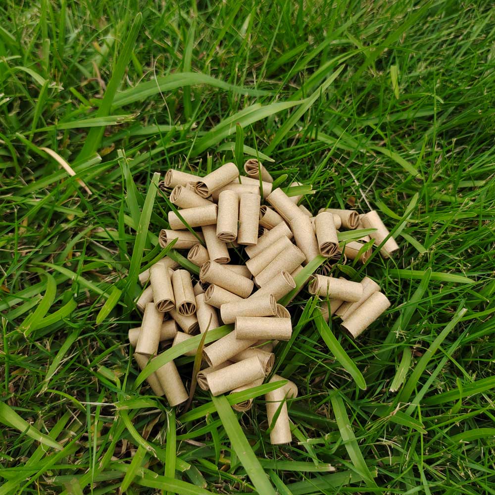HORNET Ø 7 Pre Rolled Tips, Brown Organic Cigarette Rolled Tips, 120 Tips / Pack 12 Packs / Box