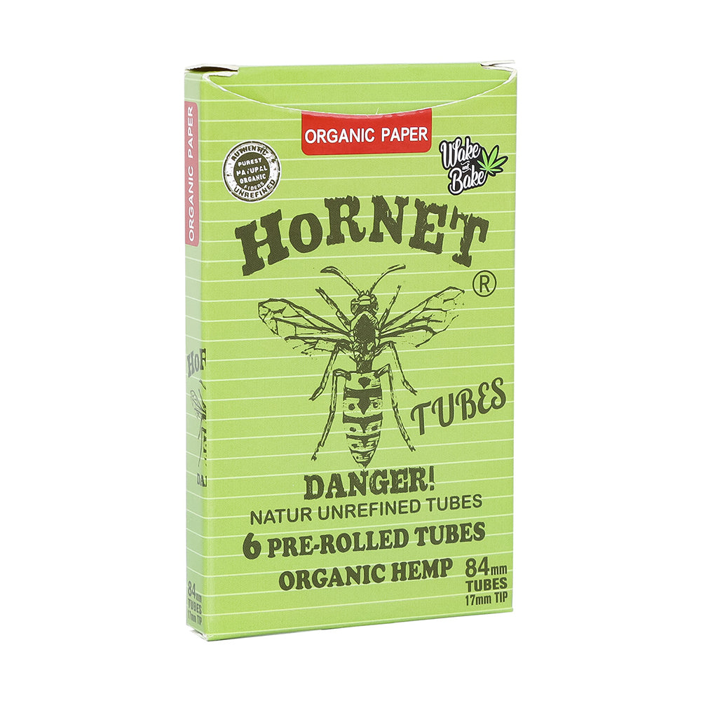 HORNET 84 mm Pre Rolled Cones, Natural Rolling Cones, Slow Burning Pre Rolled Rolling Paper, 6 PCS / Pack 30 Packs / Box