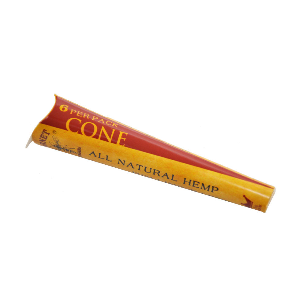 HORNET 1 1/4 Size Pre Rolled Cones, Natural Rolling Cones, Slow Burning Pre Rolled Rolling Paper, 6 PCS / Pack 24 Packs / Box
