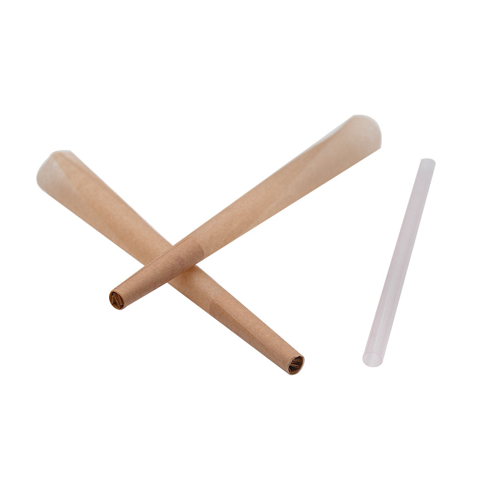 HORNET King Size Brown Pre Rolled Cones, Organic Pre Rolled Rolling Paper With Tips, Slow Burning Pre Rolled Cones, 800 PCS / Box