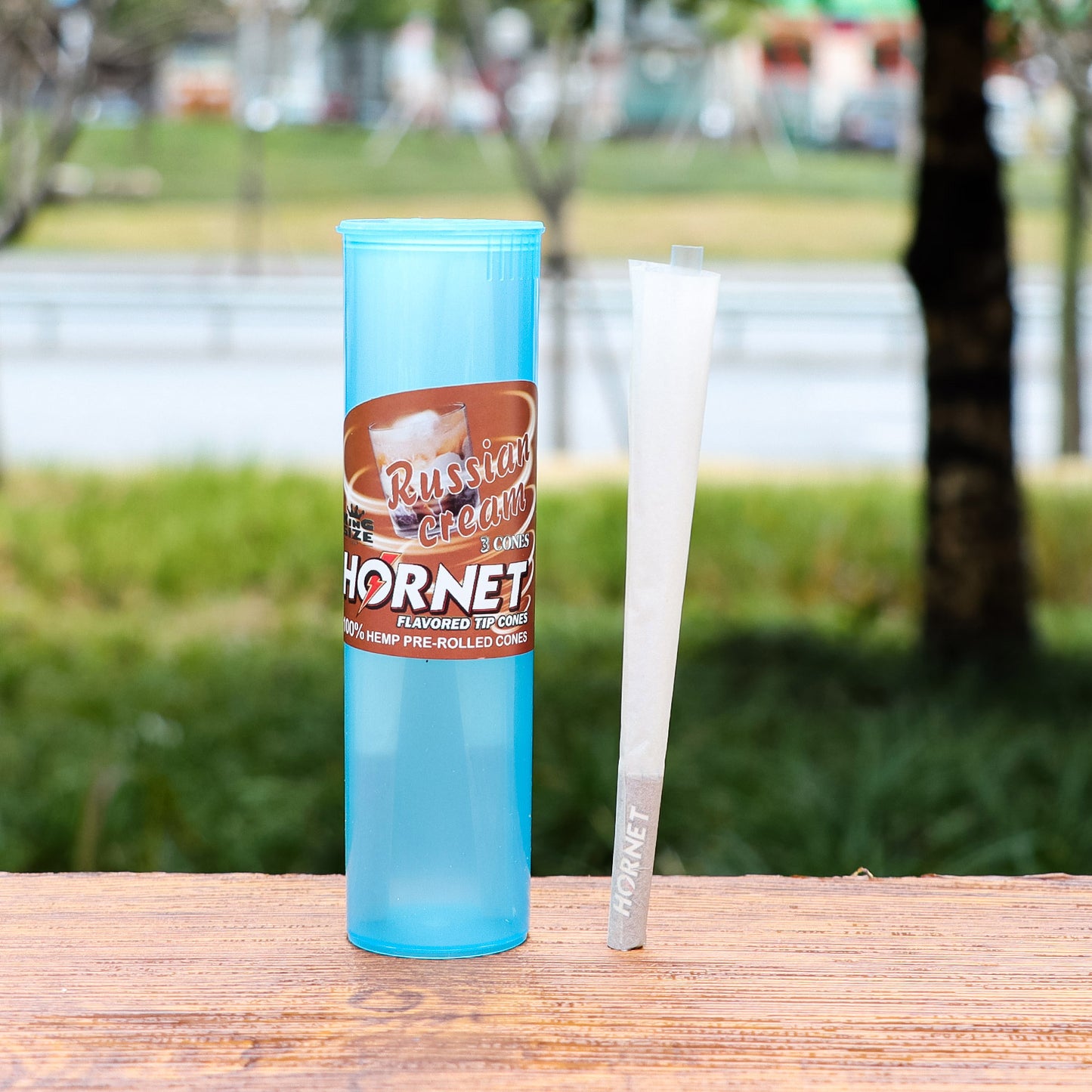 HORNET Cream Flavors Pre Rolled Cones, King Size Pre Rolled Rolling Paper With Tips, Slow Burning Rolling Cones & Flavored Pop, 3 PCS / Tube, 12 Tubes / Box
