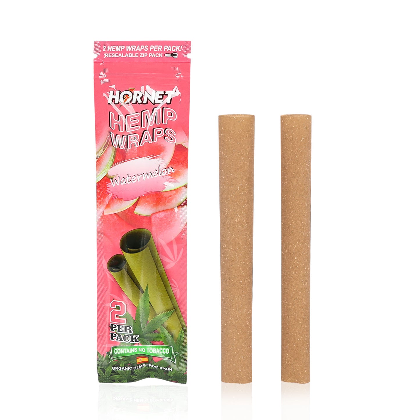 Hornet Watermelon Flavoured Hemp Blunt Wraps 30 Hemp Wraps Per Box