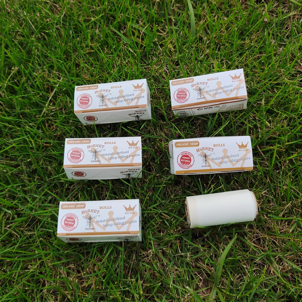 HORNET 5 m Free Rolling Papers, Organic White Rolling Paper, 24 PCS / Box