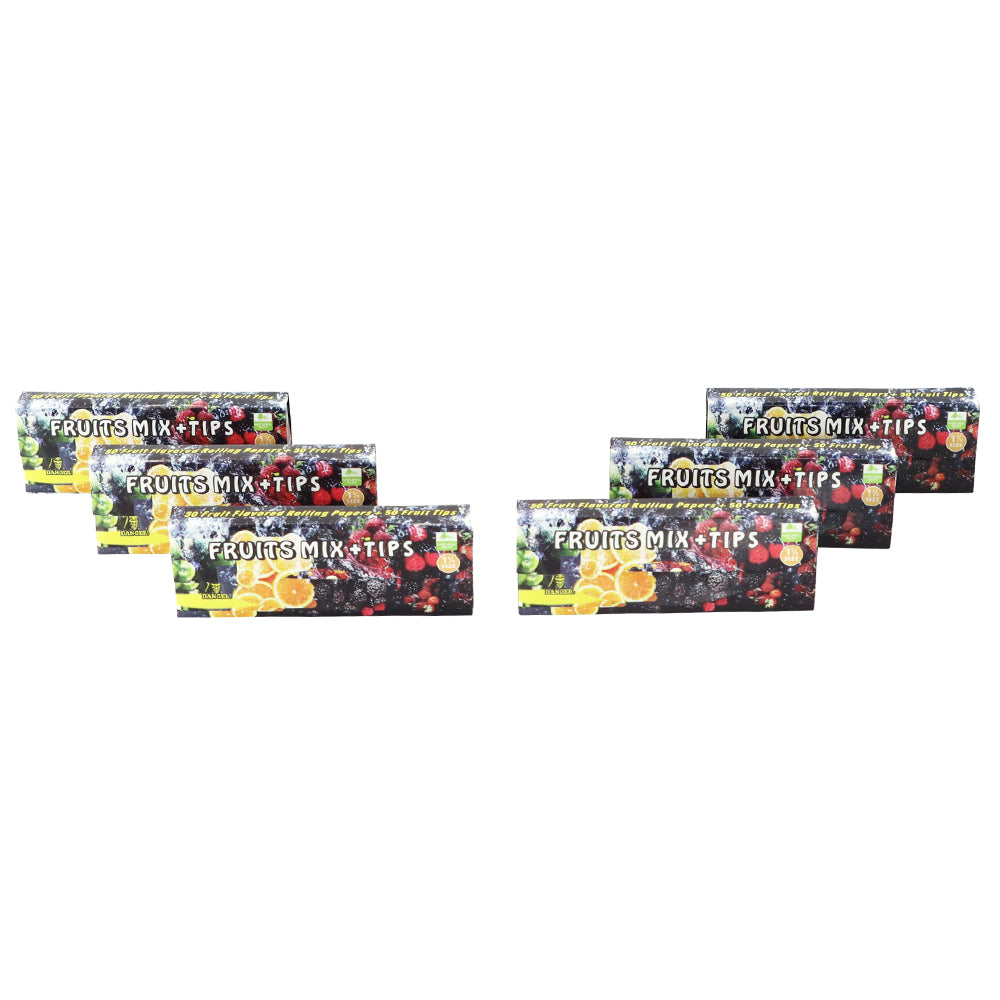 Hornet 78mm Mix Fruit Flavors Rolling Papers, Slow Burning Rolling Paper, Natural Rolling Paper, 50 Piece / Pack 50 Pack / Box