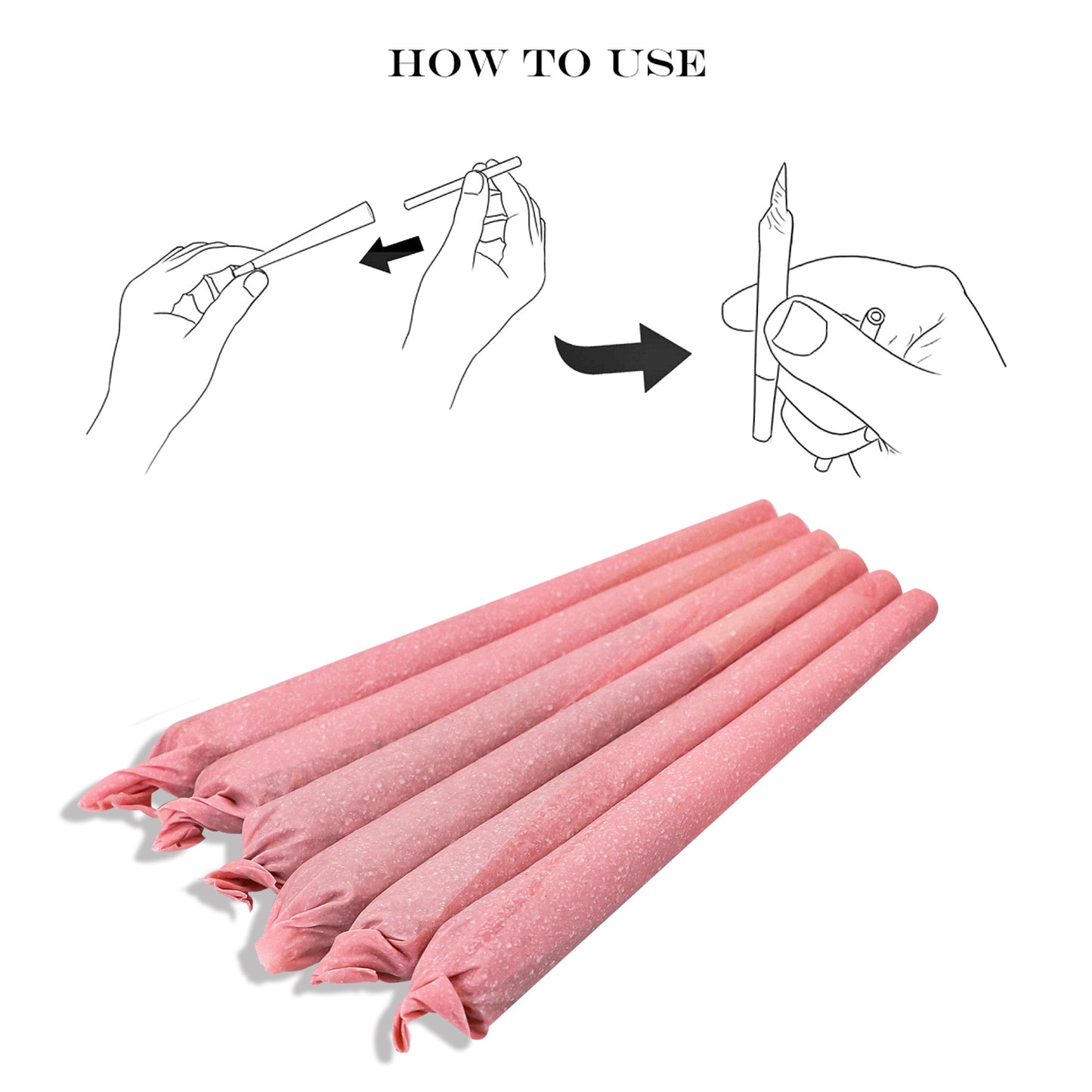 HORNET Cherry Flavored Pink Pre Rolled Cones, King Size Pre Rolled Rolling Paper with tips, Slow Burning Rolling Cones & load, 72 PCS / Jar