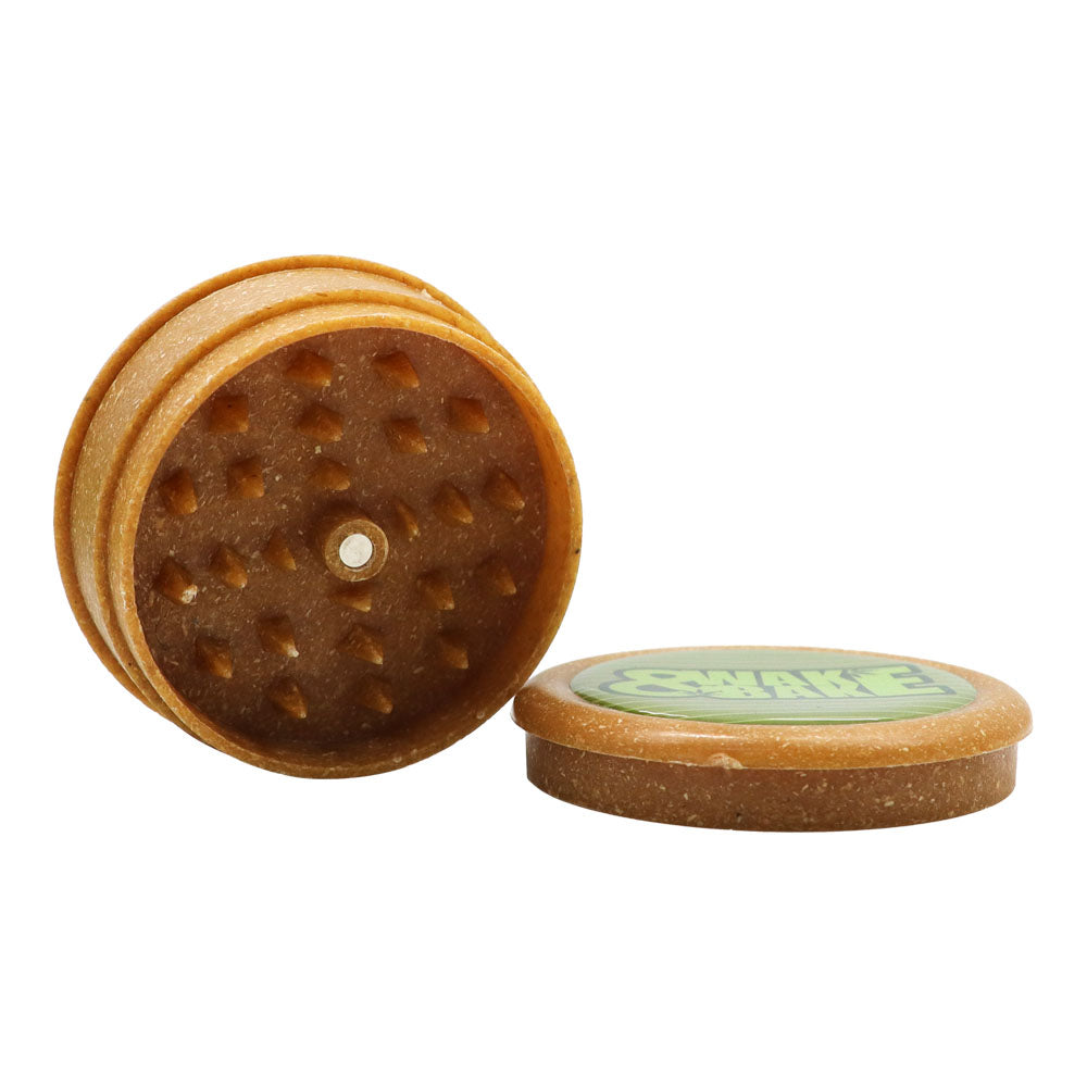 HORNET Biodegradable Plastic Herb Grinder, 2 Layers Ø 63 Size Plant Fiber Grinder, Portable Smoker Grinder, 12 PCS / Box