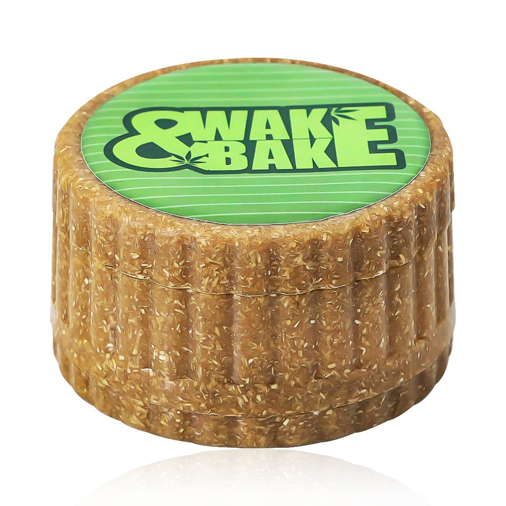 HORNET Biodegradable Plastic Herb Grinder, 3 Layers Ø 63 Size Plant Fiber Grinder, Portable Smoker Grinder, 12 PCS / Box