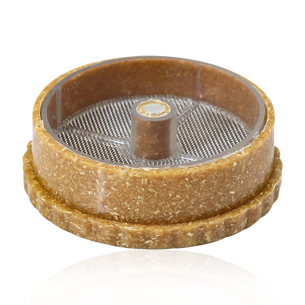 HORNET Biodegradable Plastic Herb Grinder, 3 Layers Ø 63 Size Plant Fiber Grinder, Portable Smoker Grinder, 12 PCS / Box