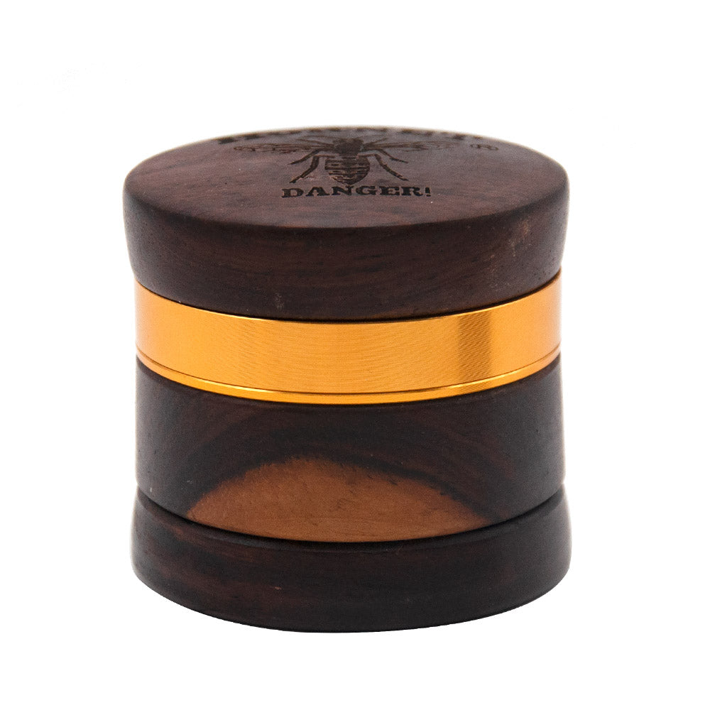 HORNET Rosewood Herb Grinder, 4 Lay Ø 60 Tobacco Grinder, Noble Weed Grinder with Gift Box
