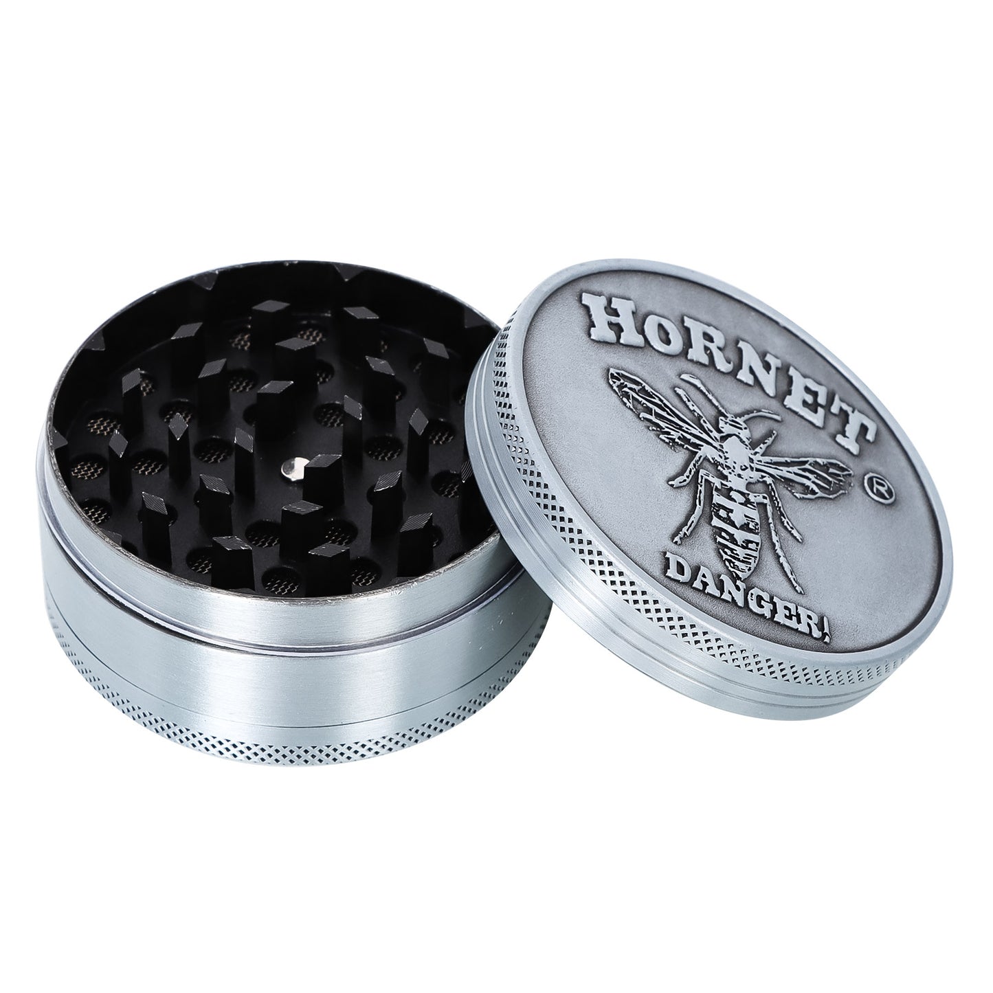 HORNET Zinc Alloy Herb Grinder, 3 Lay Ø 63 Smoker Grinder, Portable & Easy Clean Metal Herbal Grinder, 6 PCS / Box