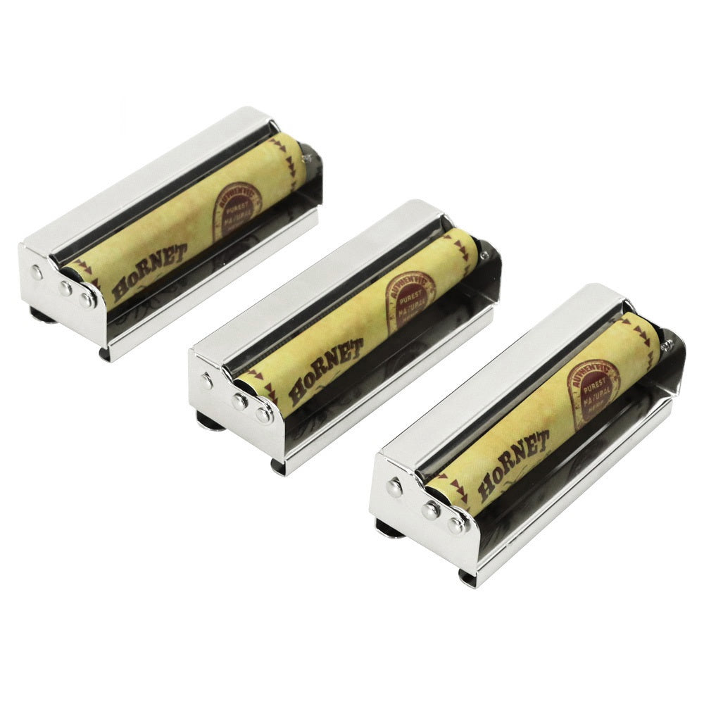 HORNET 1 1/4 Size Metal Rolling Machine, Portable Cigarette Rolling Machine, 12 PCS / Box