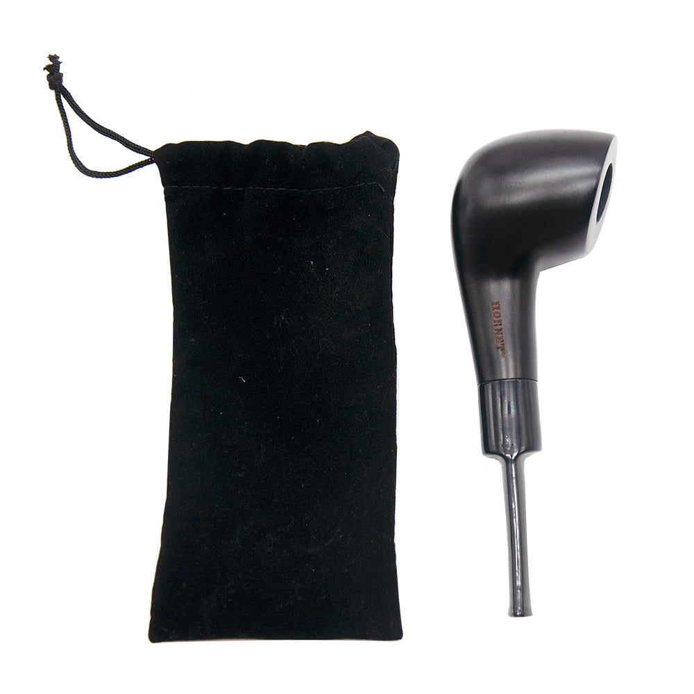 HORNET Handmade Black Wood Tobacco Pipe, Beginner Tobacco Pipe, Exquisite & Portable Smoking Pipe