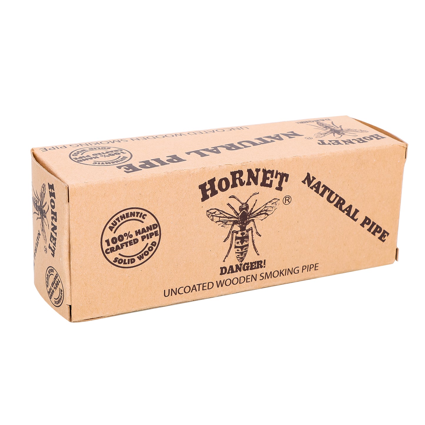 HORNET Handmade Black Wood Tobacco Pipe, Beginner Tobacco Pipe, Exquisite & Portable Smoking Pipe