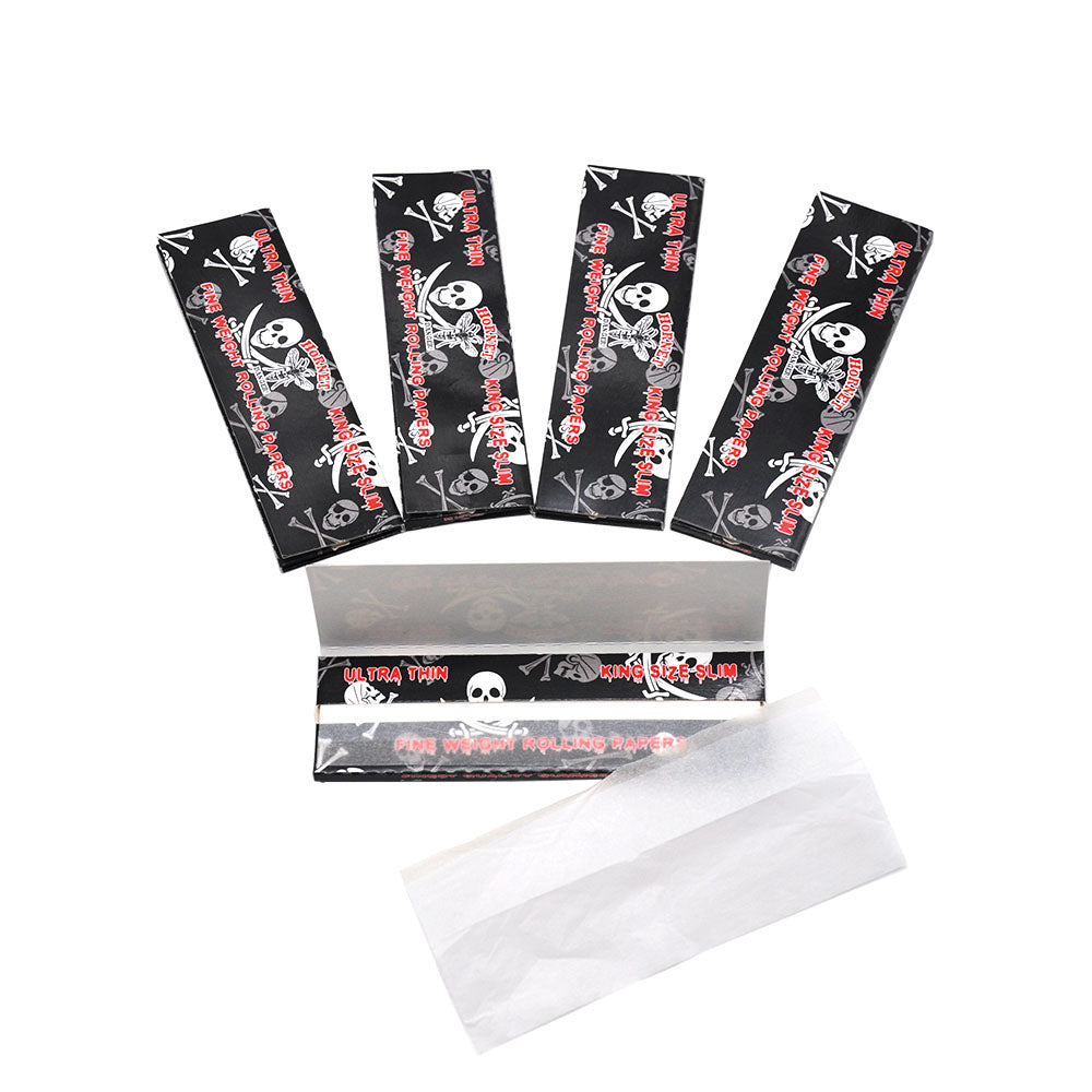 HORNET Skull Painting Rolling Paer, King Size Slim Cigarette Rolling Paper, Slow Buring Rolling Papers, 32 PCS / Pack 50 Packs / Box