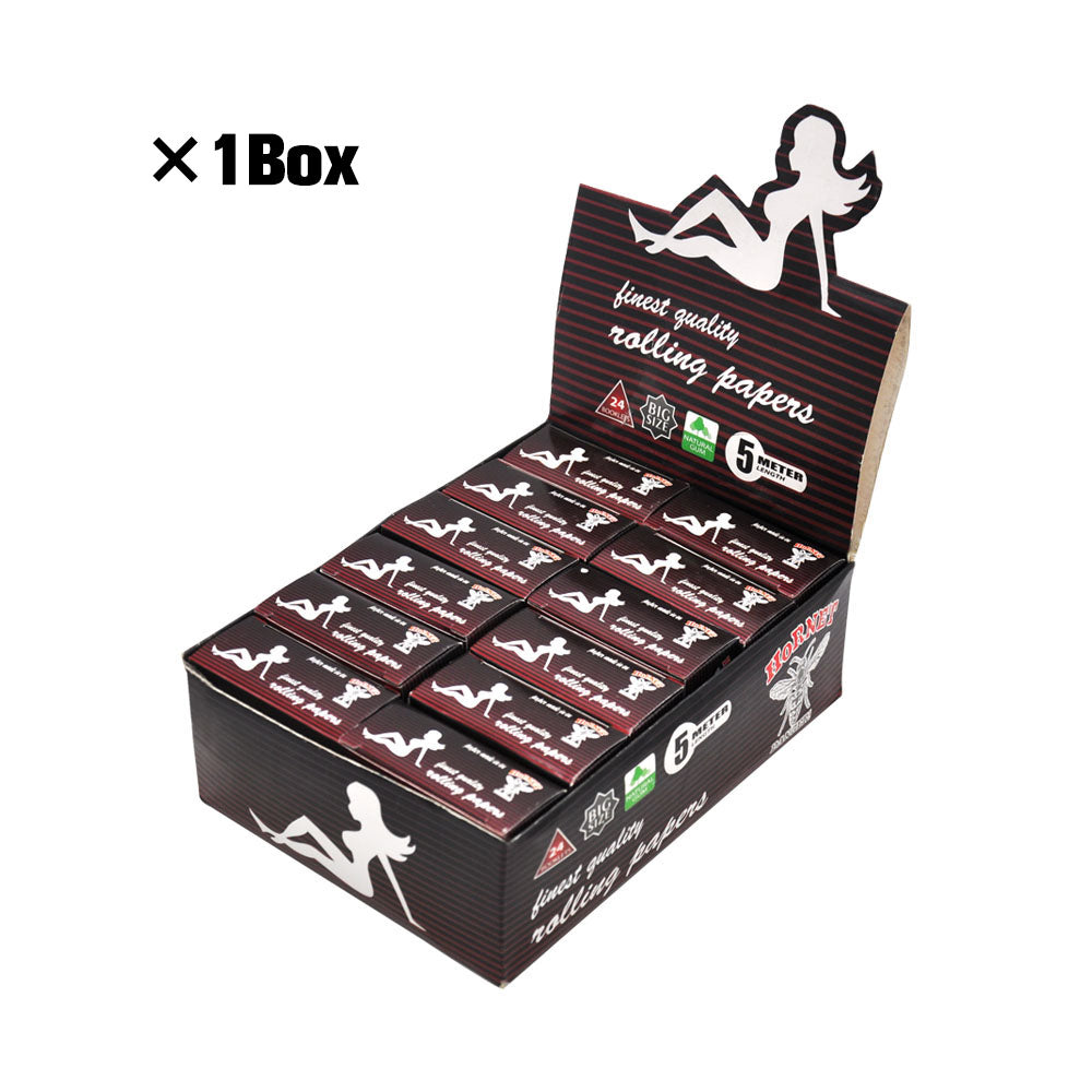 HORNET Lady Style Rolling Paper Rolls, 5 m Free Rolling Papers, Organic Rolling Paper Rolls, 24 PCS / Box