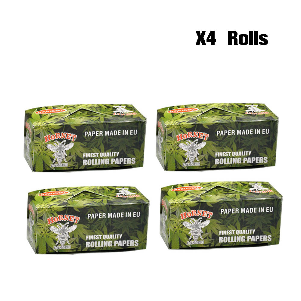 HORNET Leaf Style Rolling Paper Rolls, 5 m Free Rolling Papers, Organic Rolling Paper Rolls, 24 PCS / Box