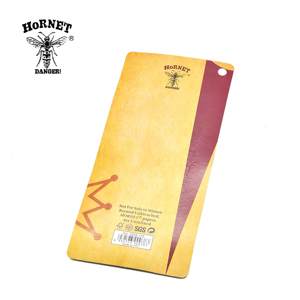 HORNET King Size Pre Rolled Cones, Natural Rolling Cones, Slow Burning Pre Rolled Rolling Paper, 6 PCS / Pack 24 Packs / Box