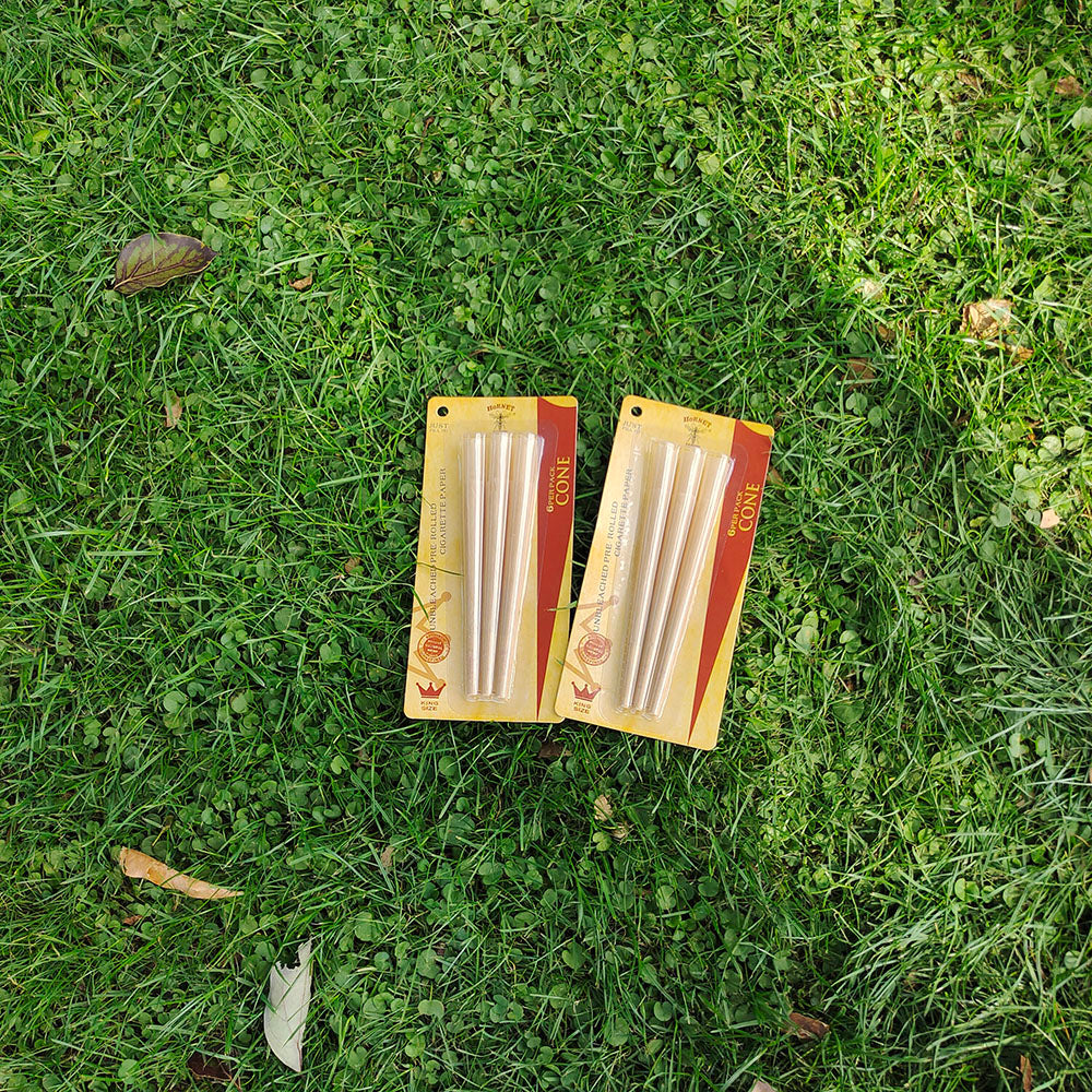 HORNET King Size Pre Rolled Cones, Natural Rolling Cones, Slow Burning Pre Rolled Rolling Paper, 6 PCS / Pack 24 Packs / Box