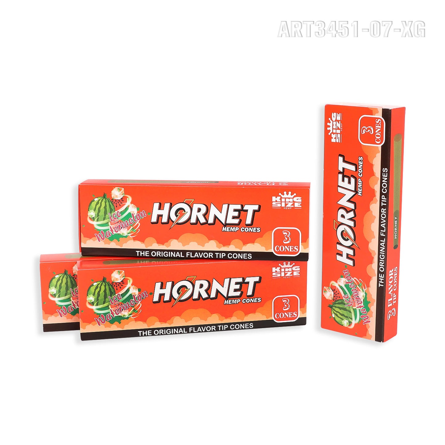 HORNET 110mm white horn tube with watermelon flavor Burst beads  12 small boxes/display box