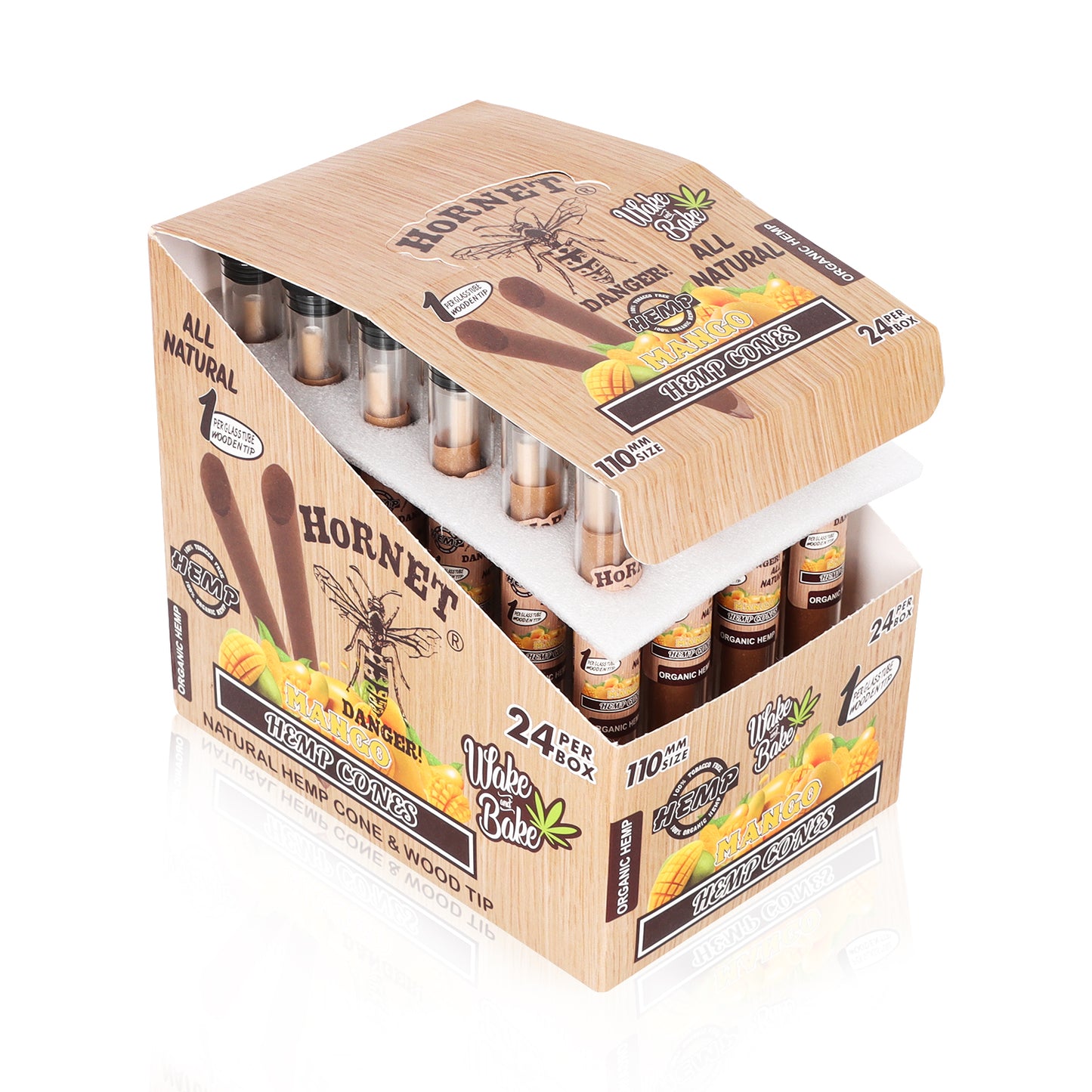 HORNET Brown 78MM horn 24 cards/box