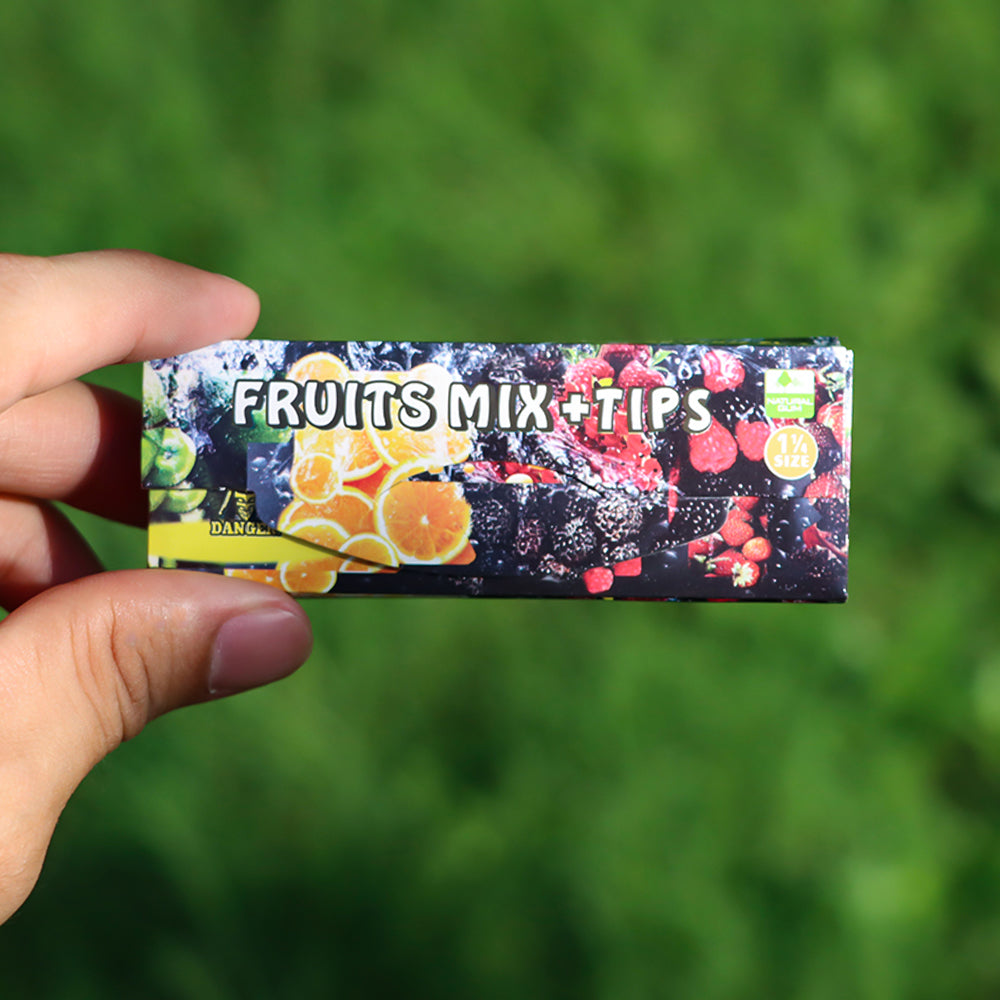 Hornet 78mm Mix Fruit Flavors Rolling Papers, Slow Burning Rolling Paper, Natural Rolling Paper, 50 Piece / Pack 50 Pack / Box