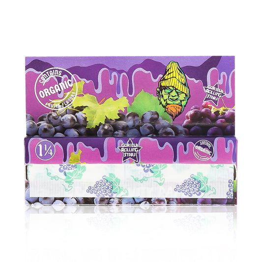 GORILLA ROLLING STARS a box of 20 books a book of 50 grape flavored rolls