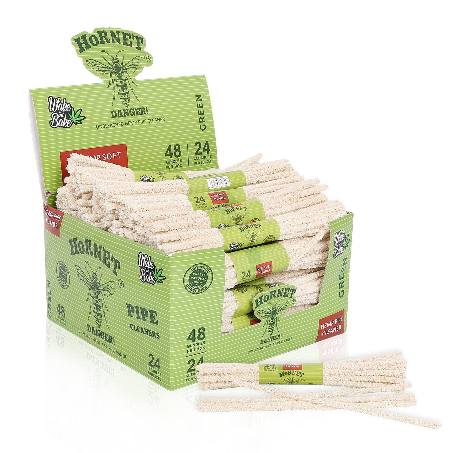 HORNET Blend Cotton Smoking Pipe Cleaner, 155 mm White Pipe Cleaner, Flexible & Convenient Disposable Tobacco Smoking Pipe Cleaner, 20 PCS / Bundle 48 Bundle / Box