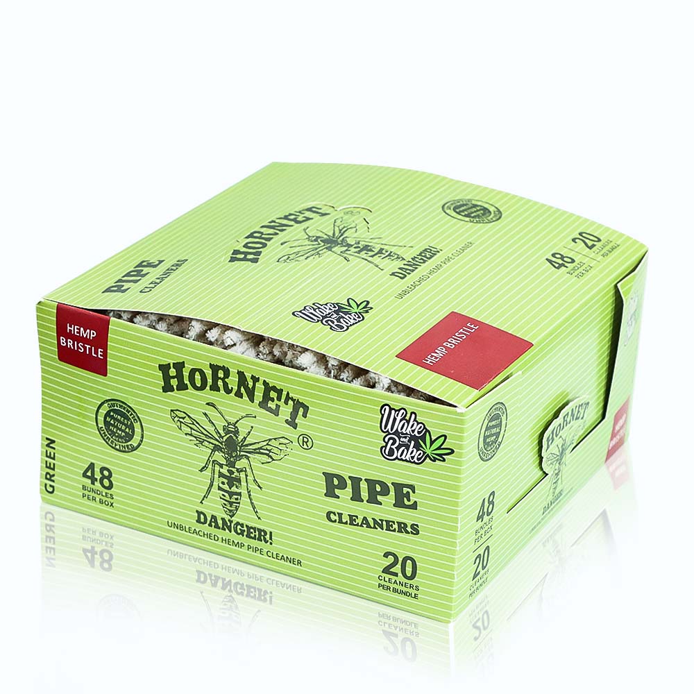 HORNET Blend Cotton Smoking Pipe Cleaner, 155 mm White Pipe Cleaner, Flexible & Convenient Disposable Tobacco Smoking Pipe Cleaner, 20 PCS / Bundle 48 Bundle / Box