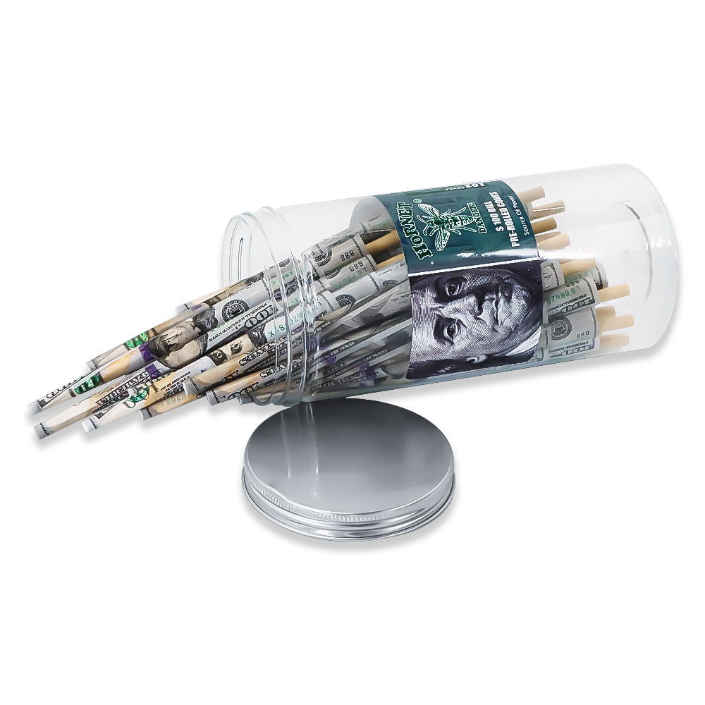 HORNET Dollar Design Pre Rolled Cones, King Size Pre Rolled Rolling Paper With Tips, Slow Burning Rolling Cones, 102 PCS
