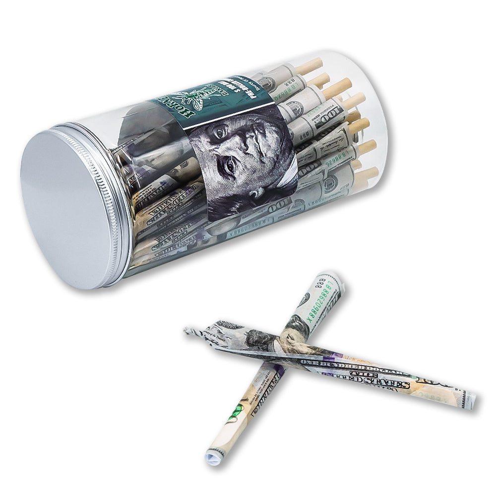 HORNET Dollar Design Pre Rolled Cones, King Size Pre Rolled Rolling Paper With Tips, Slow Burning Rolling Cones, 102 PCS