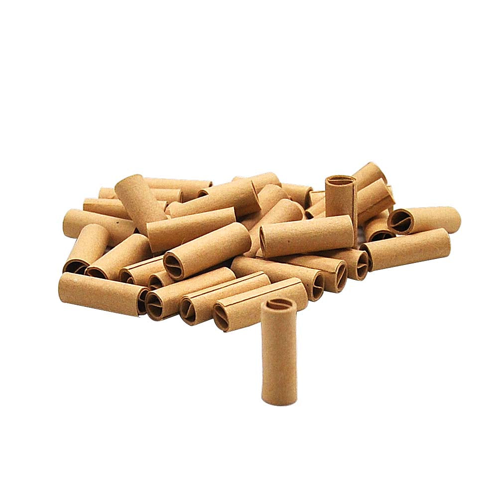 HORNET Ø 6 Slim Pre Rolled Tips, Brown Organic Cigarette Rolling Tips, 120 Tips / Pack