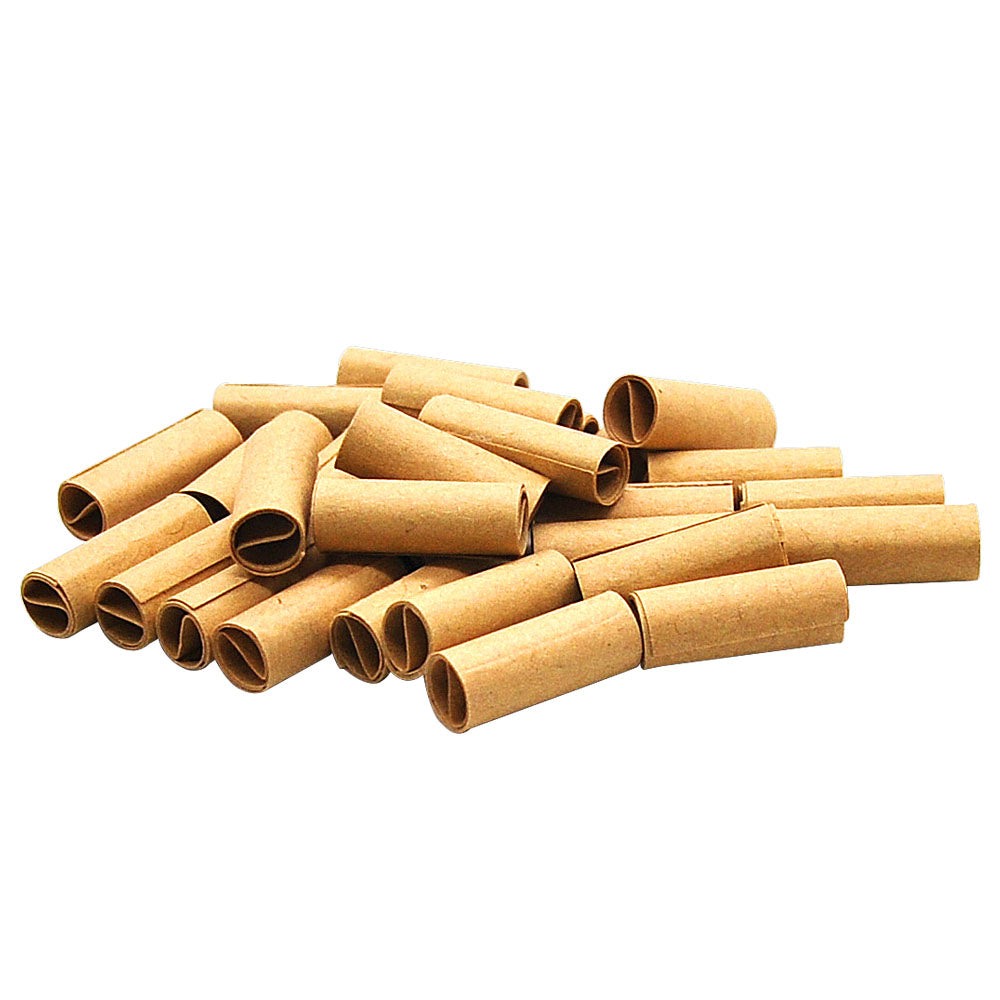 HORNET Ø 6 Slim Pre Rolled Tips, Brown Organic Cigarette Rolling Tips, 120 Tips / Pack