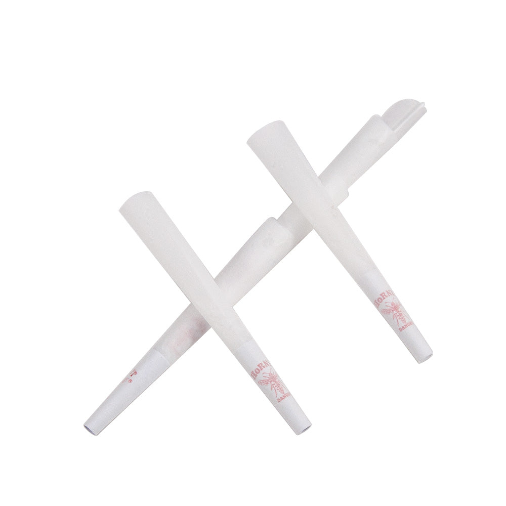 HORNET 1 1/4 Size White Pre Rolled Cones, Organic Pre Rolled Rolling Paper With Tips, Slow Burning Pre Rolled Cones, 800 PCS / Box