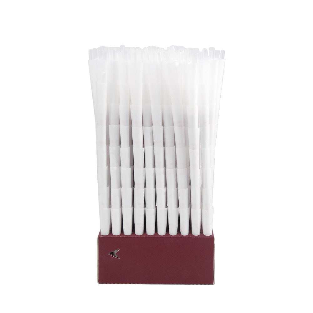 HORNET 1 1/4 Size White Pre Rolled Cones, Organic Pre Rolled Rolling Paper With Tips, Slow Burning Pre Rolled Cones, 800 PCS / Box
