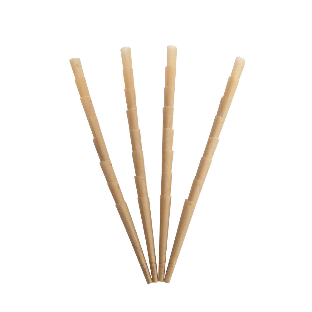 HORNET 1 1/4 Size Brown Pre Rolled Cones, Organic Pre Rolled Rolling Paper With Tips, Slow Burning Pre Rolled Cones, 800 PCS / Box