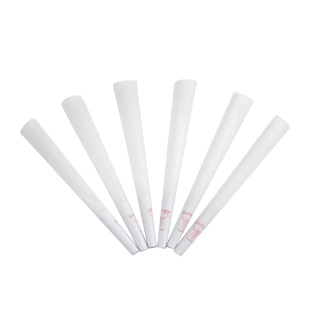HORNET 98 mm Size White Pre Rolled Cones, Organic Pre Rolled Rolling Paper With Tips, Slow Burning Pre Rolled Cones, 800 PCS / Box