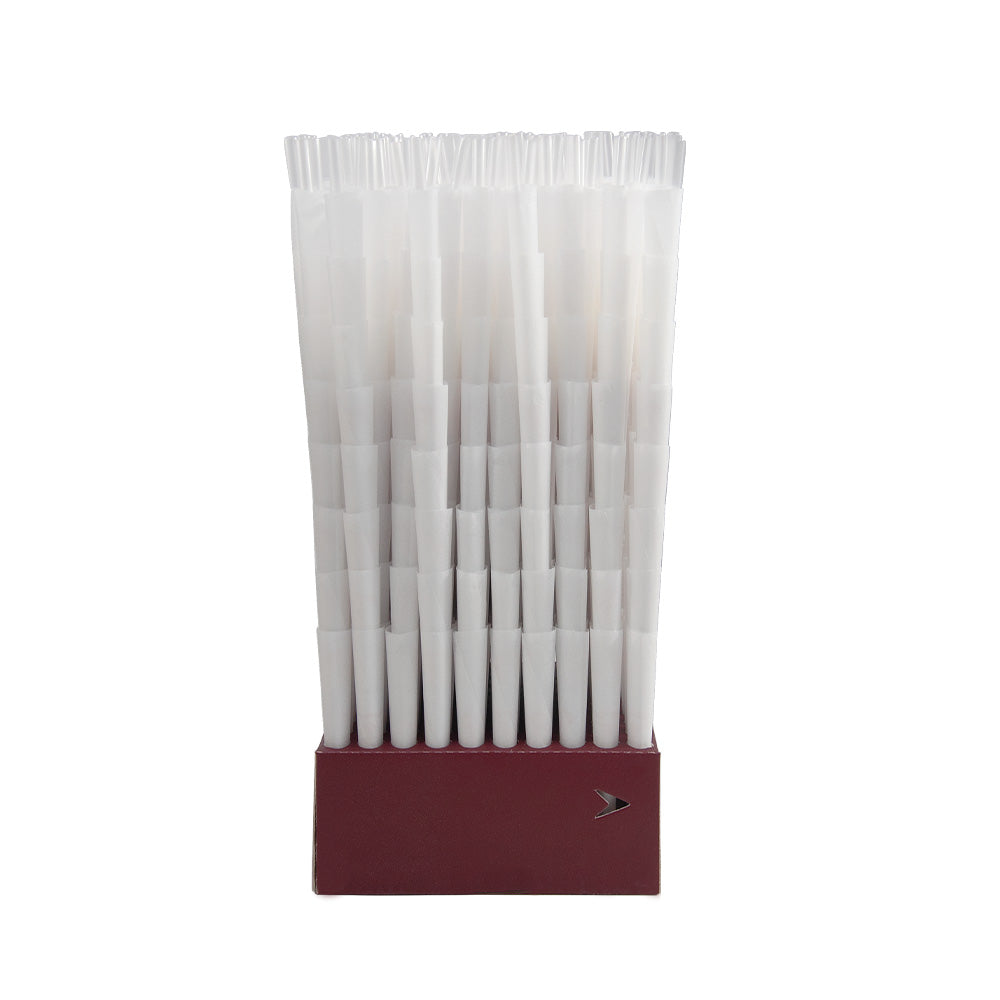 HORNET 98 mm Size White Pre Rolled Cones, Organic Pre Rolled Rolling Paper With Tips, Slow Burning Pre Rolled Cones, 800 PCS / Box