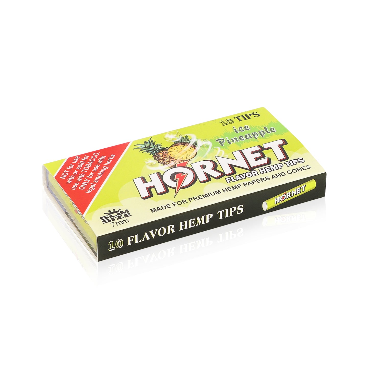 HORNET Pineapple Flavors Filter Tips with Flavored Pop, 7 mm Filter Tips, 10 Tips / Pack 24 Packs / Box