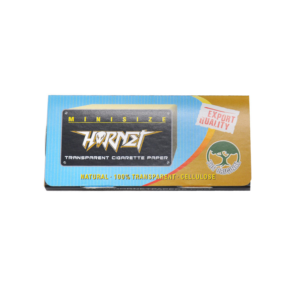 HORNET Gold Transparent Cellulose Rolling Papers, 1 1/4 Size Clear Rolling Paper, 50 Pieces / Pack 48 Packs / Box
